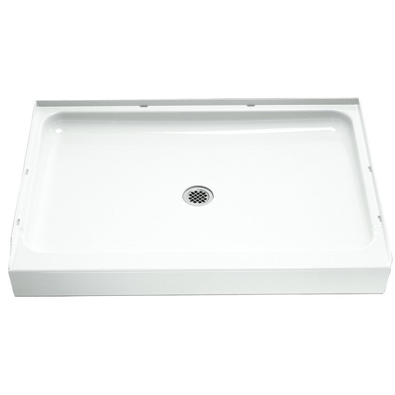Sterling Ensemble 72121100-0 Shower Base, 48 in L, 34 in W, 5-1/2 in H, Vikrell, White, Alcove Installation