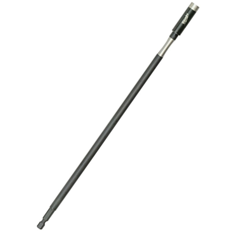 Milwaukee SHOCKWAVE 48-32-4512 Series Bit Holder with C-Ring, 12 in L, 1/4 in Drive, Hex Drive, 1/4 in Shank, Hex Shank