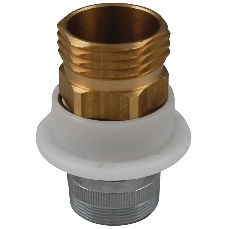 Plumb Pak PP850-17 Hose Adapter, 3/4 in, IPS, Brass, Chrome Plated