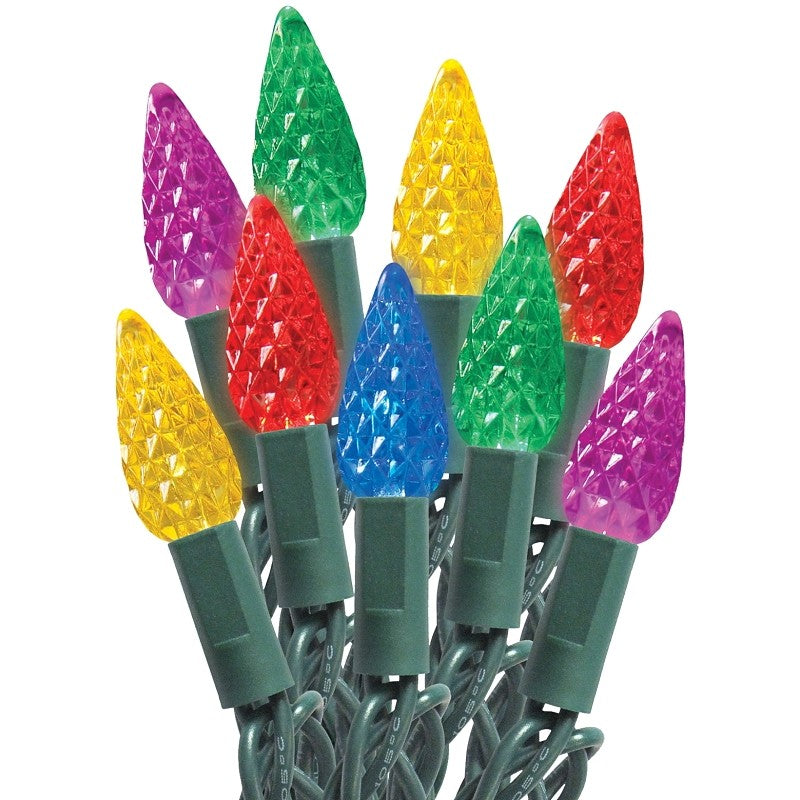 Sylvania 29580 Light Cord, 100-Lamp, C6, Multi, 20,000 hrs Average Life, 51.3 ft L