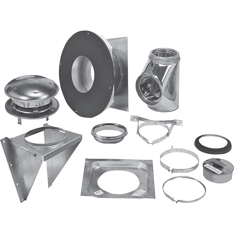 Selkirk 208622 Thru-the-Wall Support Kit, Stainless Steel