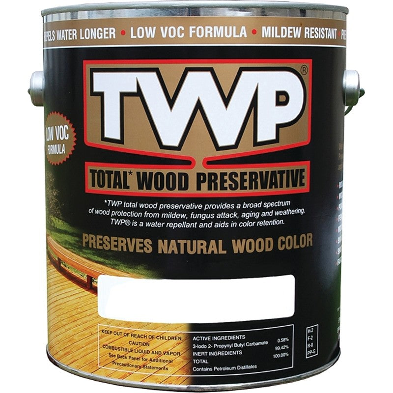 TWP 1500 Series TWP-1520-1 Stain and Wood Preservative, Pecan, Liquid, 1 gal (Pack of 4)