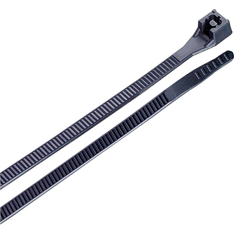 Gardner Bender 46-315UVB Cable Tie, Double-Lock Locking, 6/6 Nylon, Black, 14 in L, 100/PK