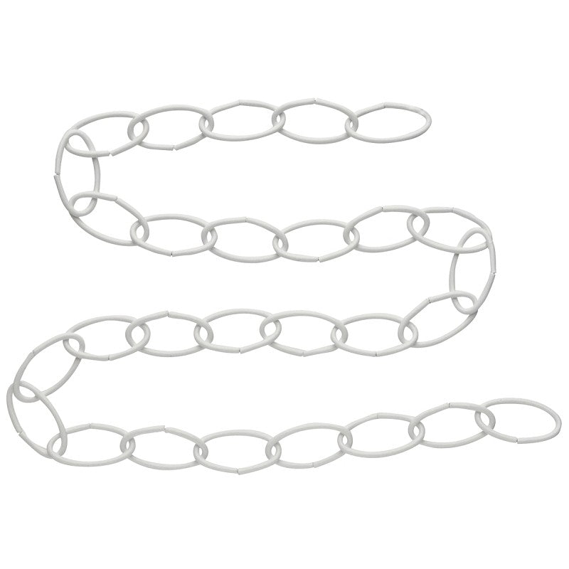 National Hardware V2662 Series N275-016 Extension Chain, 36 in L, Steel, White