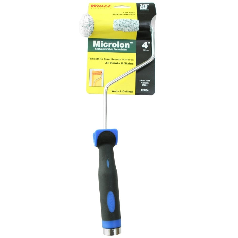 Whizz 73164 Mini Roller, 13 in Handle, 3/8 in Nap, Microlon Roller
