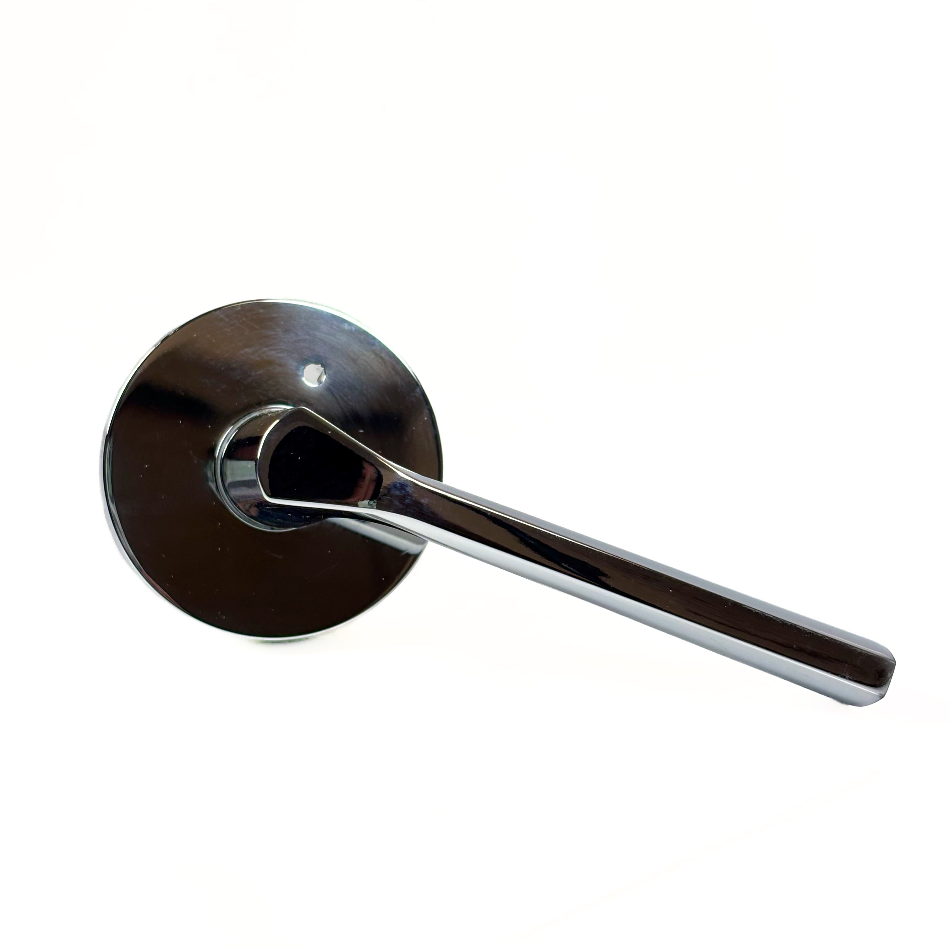 Bed And Bath Privacy Leverset Round Back Polished Chrome