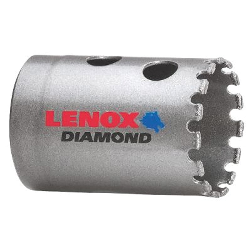 Lenox Diamond 1211722DGHS Hole Saw, 1-3/8 in Dia, 1-5/8 in D Cutting