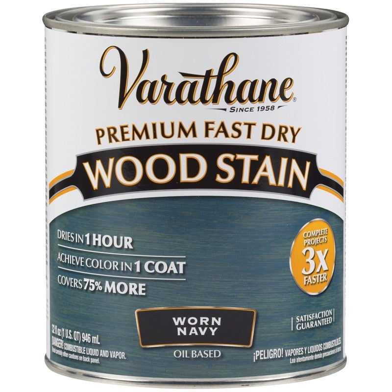 Varathane 297428 Stain, Worn Navy, Liquid, 1 qt, Can (Pack of 2)