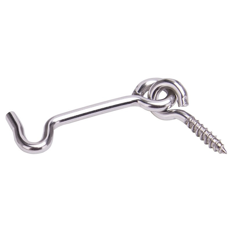 ProSource LR-407S-PS Gate Hook and Eye, 1/8 in Dia Wire, Stainless Steel