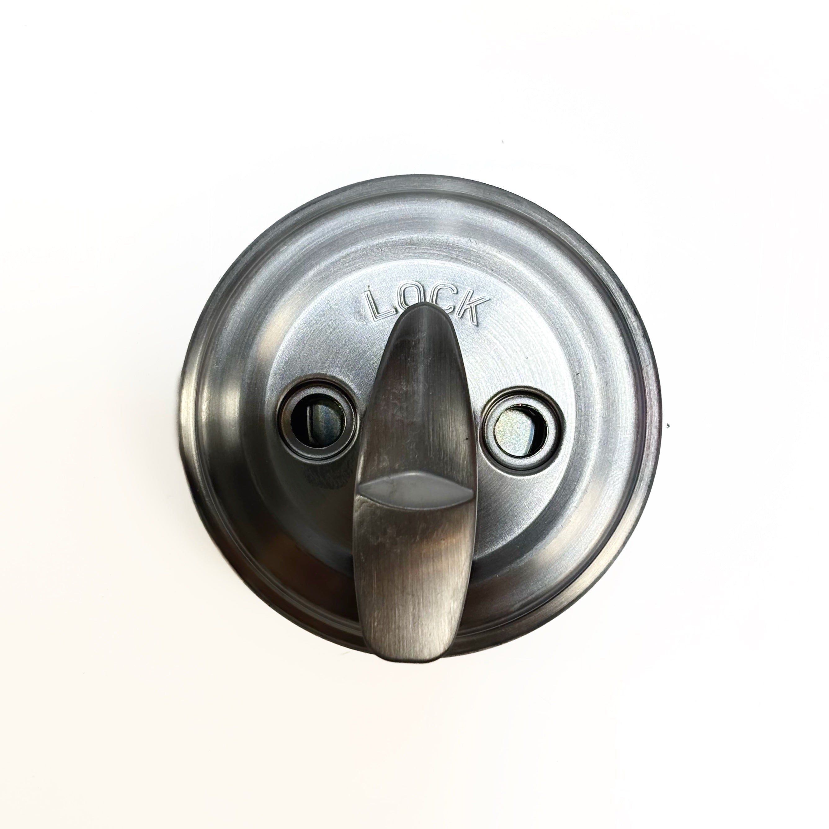 Single Cylinder Deadbolt Smartkey Satin Chrome Square Corner Strike