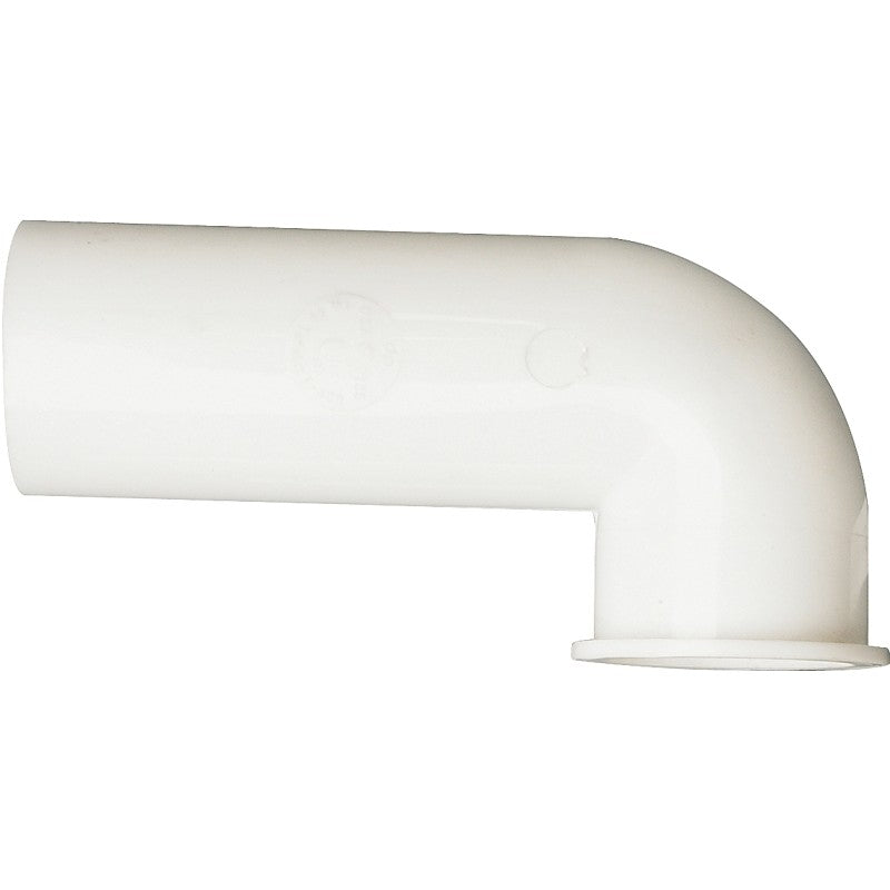 Plumb Pak PP855-78 Disposal Drain Elbow, Plastic, White, For: InSinkErator Disposals