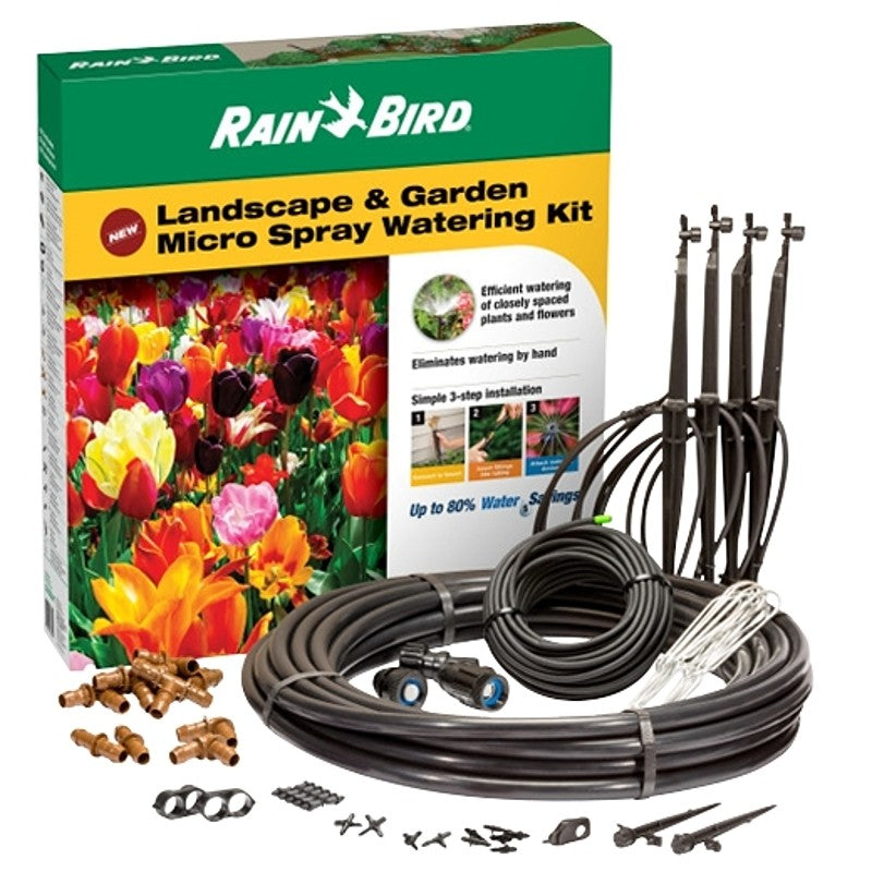 Rain Bird LNDDRIPKIT Drip Watering Kit, Green, 108-Piece