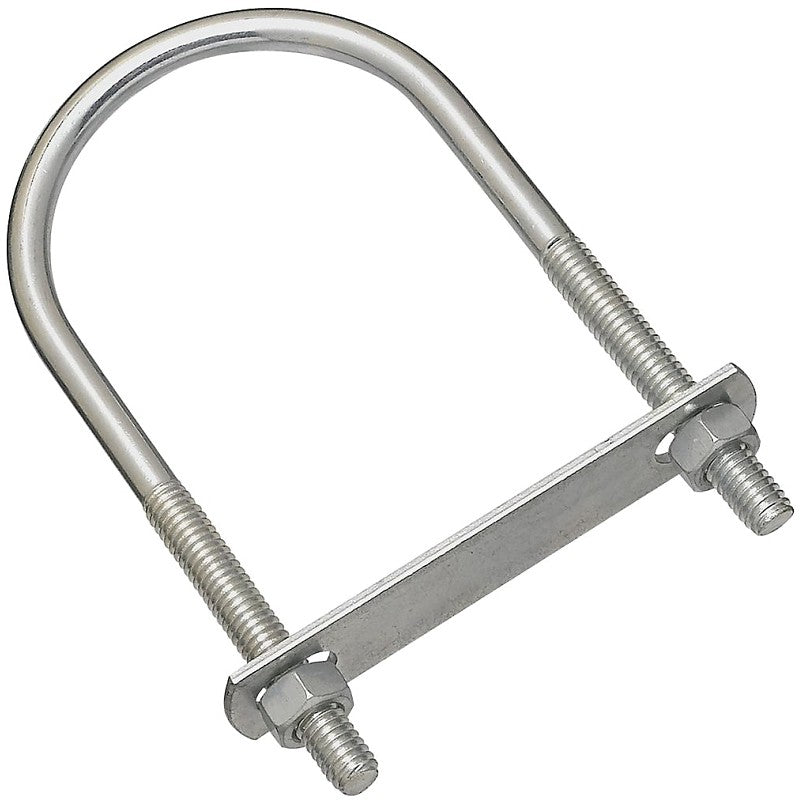 National Hardware N222-562 U-Bolt, 5 in L Inside, 2-1/2 in W Inside, 5/16-18 Thread, 1-1/2 in L Thread, Steel (Pack of 5)