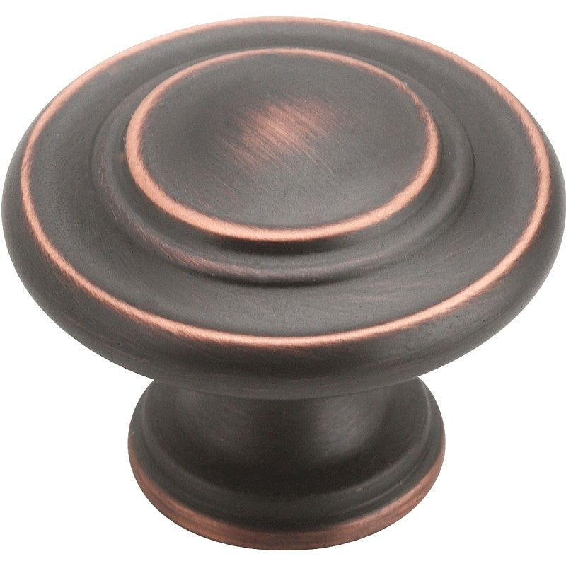 Amerock BP15862ORB Cabinet Knob, 1-5/16 in Projection, Zinc, Oil-Rubbed Bronze
