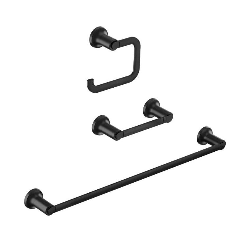 Moen Zyla Series Y1633BL Bathroom Hardware Set, Zinc, Matte Black, 3-Piece