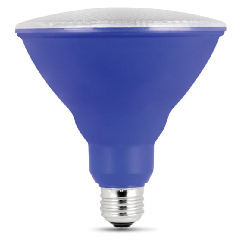Feit Electric PAR38/B/10KLED/BX LED Bulb, Flood/Spotlight, PAR38 Lamp, E26 Lamp Base, Blue Light (Pack of 4)