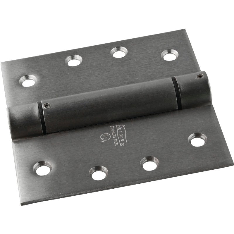 National Hardware N350-819 Spring Hinge, Stainless Steel, Stainless Steel, 37 lb