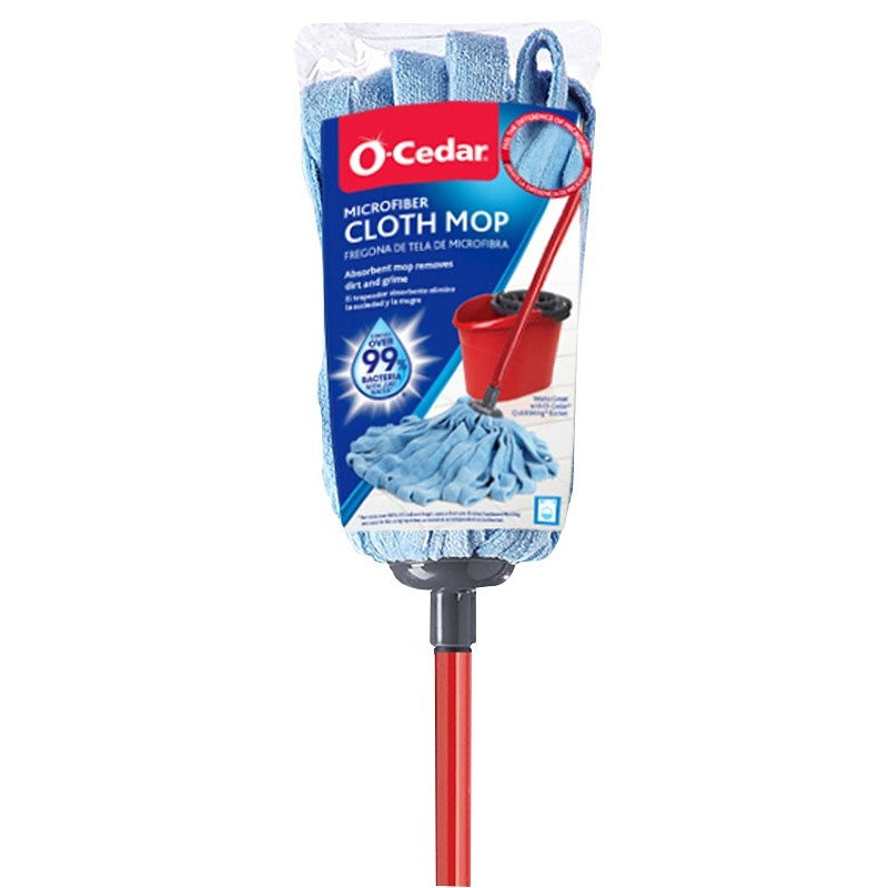 O-Cedar 133582 Mop, Microfiber Mop Head, Carbon Steel Handle