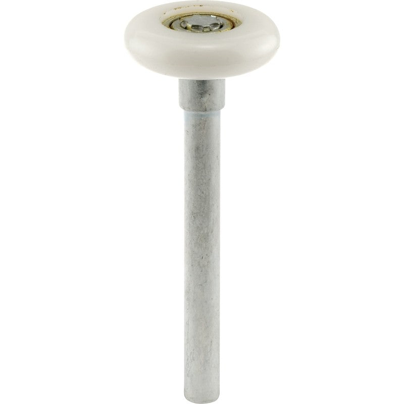 Prime-Line GD 52140 Door Roller, 1-7/8 in Dia Roller, 1/2 in W Roller, Steel, White