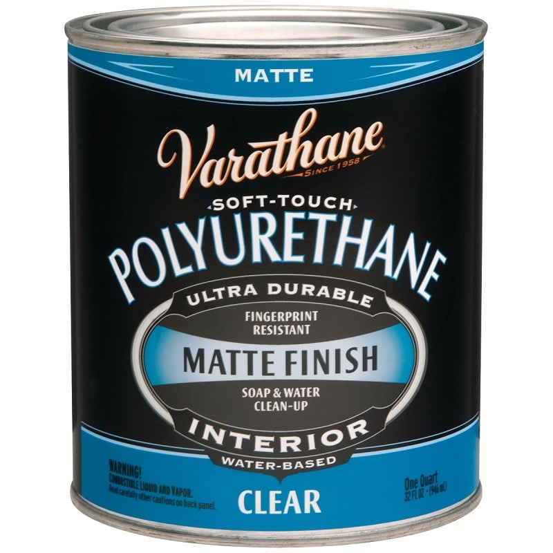 Varathane 262074 Polyurethane, Liquid, Clear, 1 qt, Can (Pack of 2)