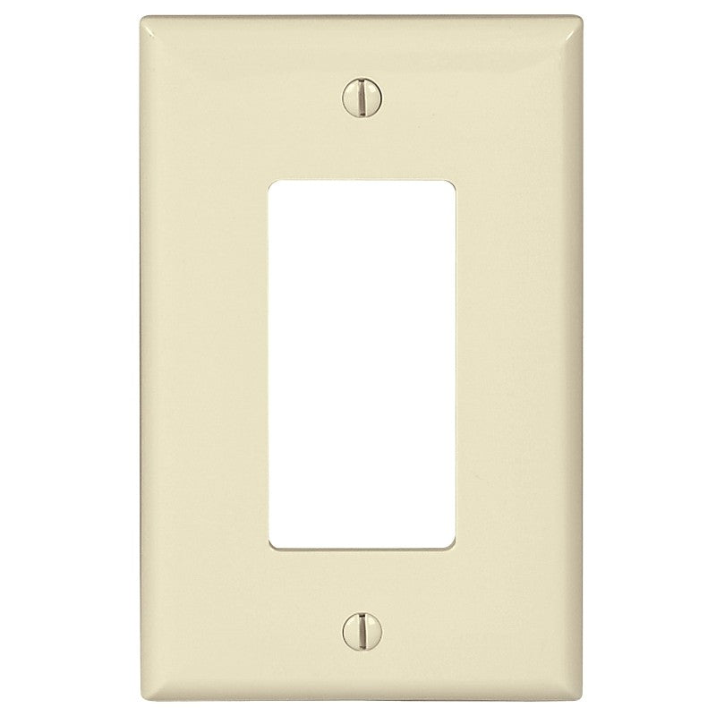 Eaton Wiring Devices PJ26LA Wallplate, 4.87 in L, 3.12 in W, 1 -Gang, Polycarbonate, Light Almond, High-Gloss (Pack of 20)