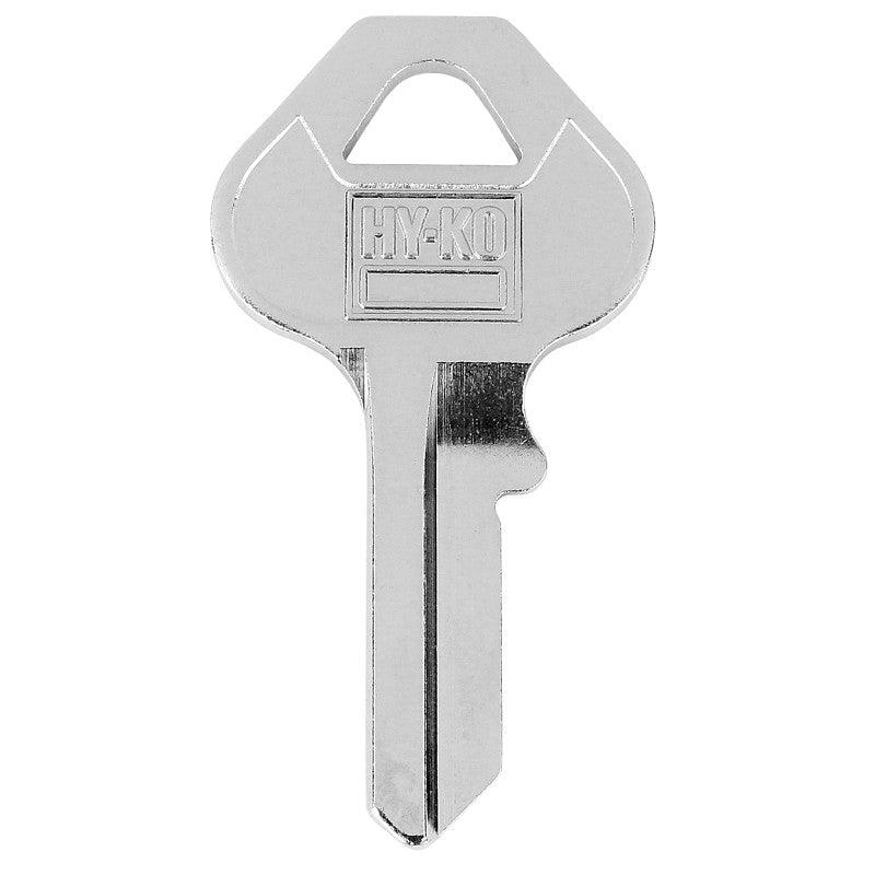 Hy-Ko 1101088/30KB Key Blank, Brass, Nickel-Plated, For: Ace Padlock 88/30KB Locks (Pack of 10)