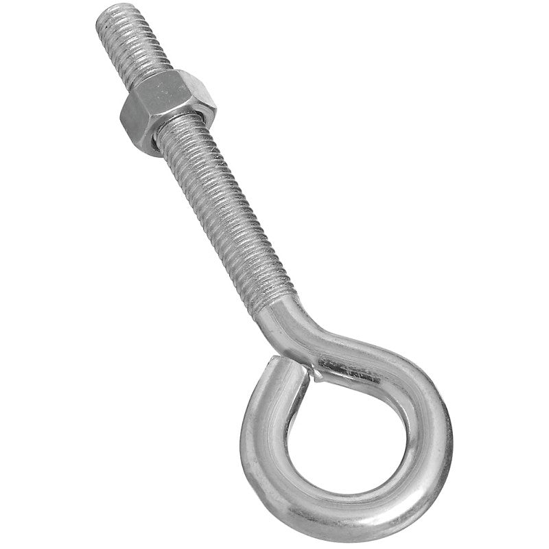 National Hardware N221-317 Eye Bolt, 1/2-13 Thread, 3-1/2 in L Thread, 1 in ID Dia Eye, 3.95 in L Shank, Steel, Zinc (Pack of 10)