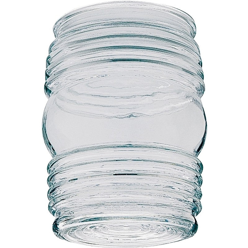 Westinghouse 8561700 Light Shade, 3-5/8 in Dia, Jelly Jar, Glass, Clear (Pack of 6)