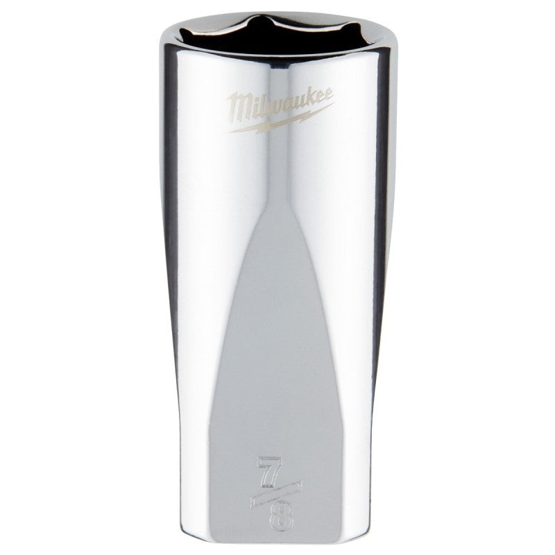 Milwaukee 45-34-9075 Socket, 7/8 in Socket, Deep Socket, 3.543 in OAL, 3/8 in Drive, 6-Point, Chrome Vanadium Steel