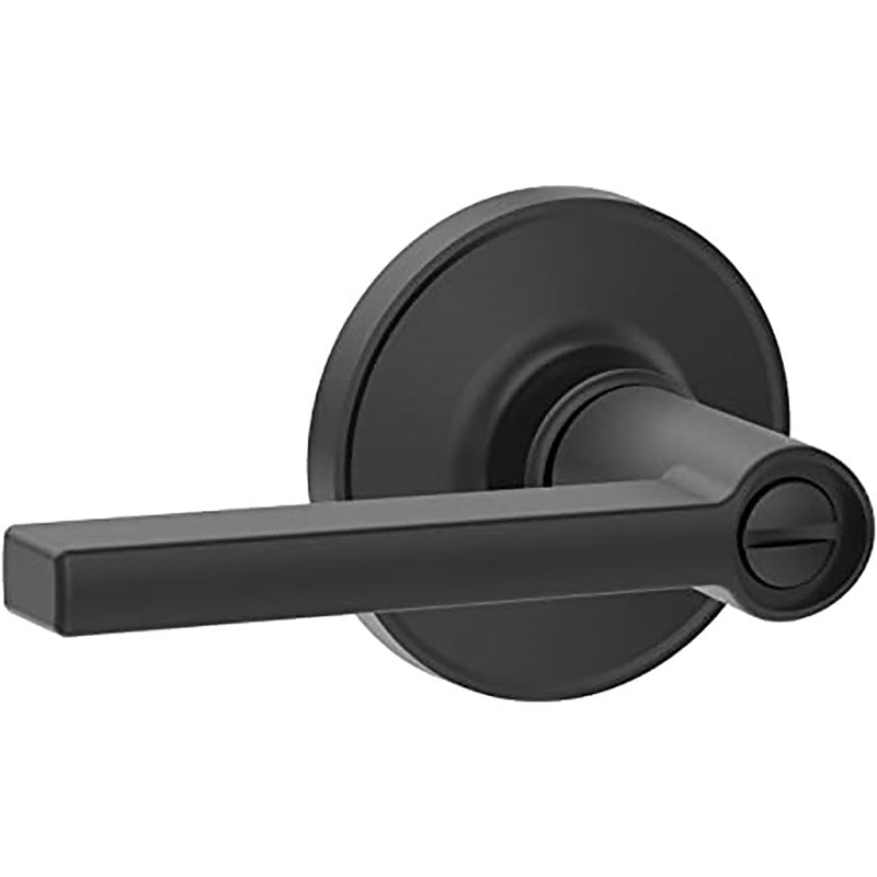 Schlage Dexter J Series J40 SOL 622 COL Privacy Lever, Matte Black, Zinc, Reversible Hand, 3 Grade, Commercial