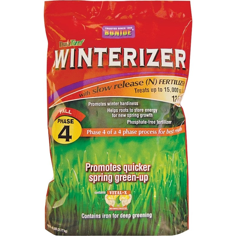 DuraTurf 60444 Winterizer, 48 lb, Granular, 12-0-15 N-P-K Ratio