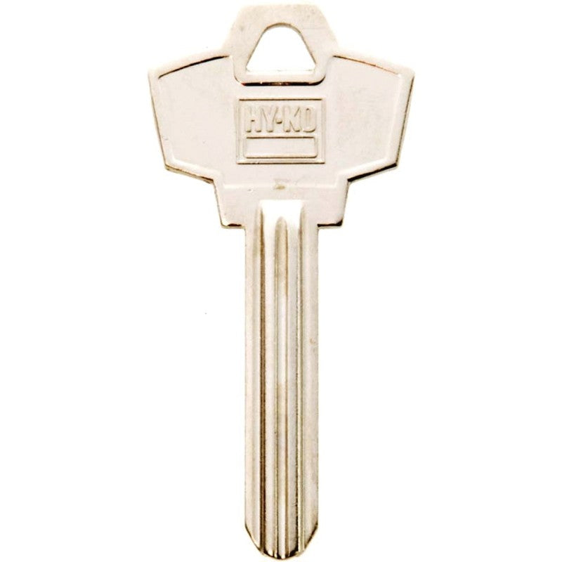 Hy-Ko 11010SC22 Key Blank, Brass, Nickel, For: Schlage Cabinet, House Locks and Padlocks, SC22 Key Number (Pack of 10)
