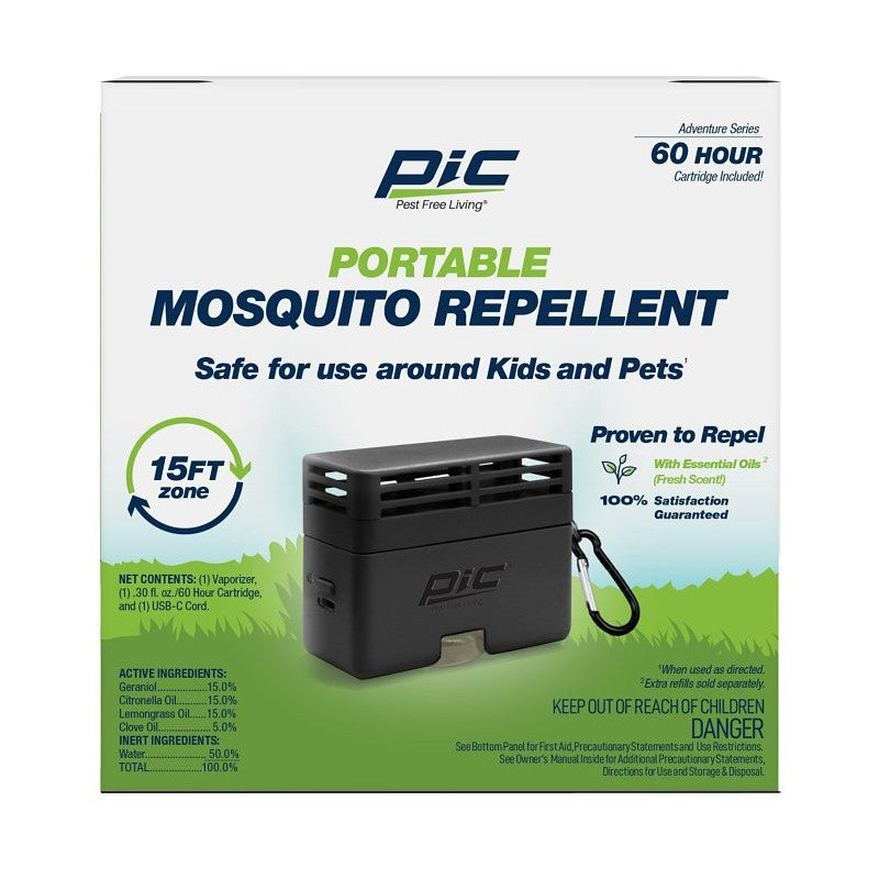 Pic PIC-GO Portable Mosquito Botanical Repellent, Cartridge Refill, 60 hr Refill