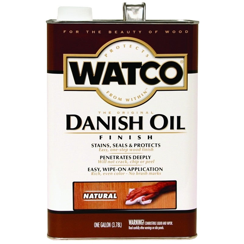Watco 65732 Danish Oil, Natural, Liquid, 1 gal, Can (Pack of 2)