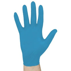 Blue Nitrile Powder Free Disposable Gloves 3 Mil Large 100 Per Box