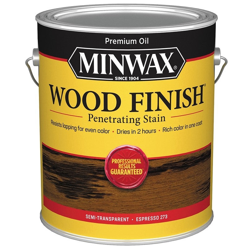 Minwax 711500000 Wood Stain, Espresso, Liquid, 1 gal, Can (Pack of 2)