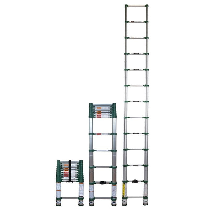 Xtend+Climb Pro Series 780P Telescoping Ladder, 16-1/2 ft Max Reach H, 13-Step, 250 lb, 1-1/2 in D Step, Aluminum