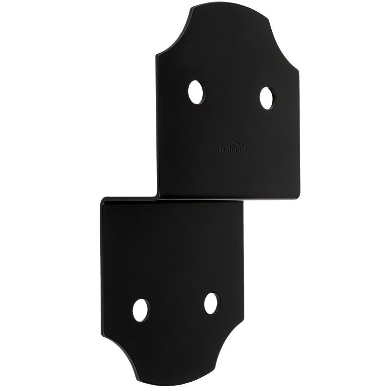 National Hardware Hartley 1219BC Series N800-009 Joist Tie, 9-1/2 in L, 5 in W, Steel, Storm Shine/Powder-Coated, Black