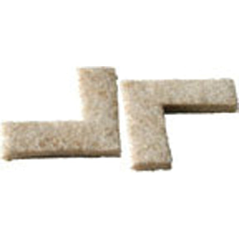Shepherd Hardware Felt ClothGard Series 9816 Protective Pad, Felt Cloth, Beige, 1-1/2 in L, 4-5/8 in W, 5-1/2 in Thick (Pack of 12)
