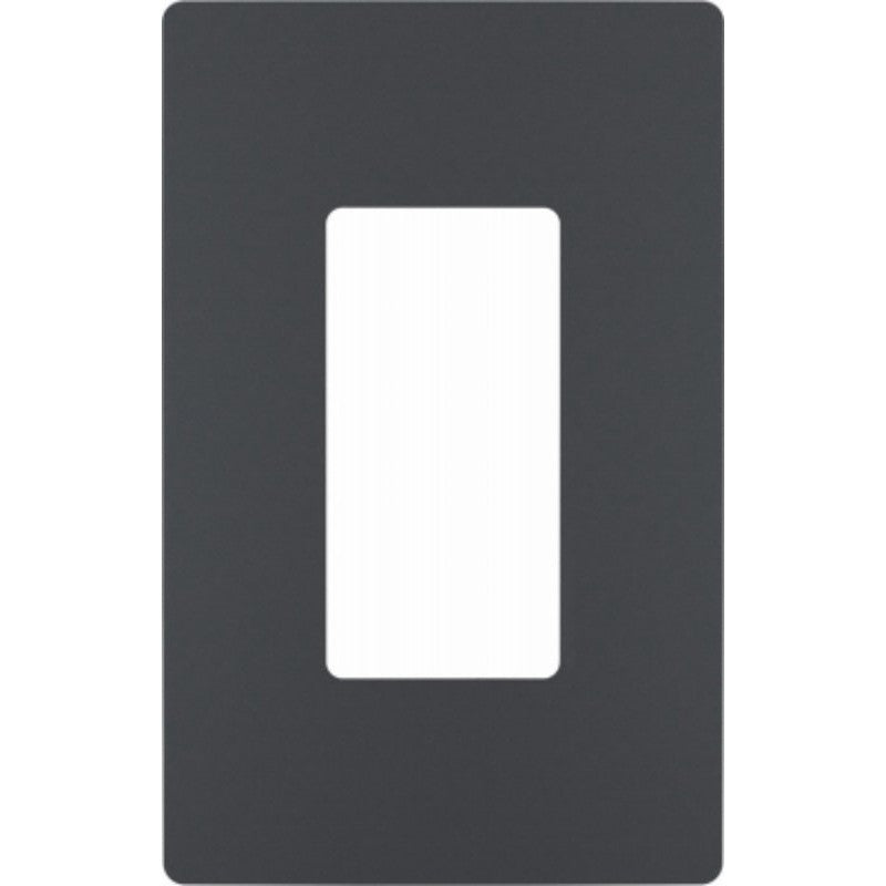 Legrand radiant RWP26GCC6 Switch Wallplate, 4.94 in L, 3.15 in W, 1 -Gang, Polycarbonate, Graphite, Smooth
