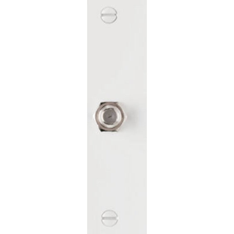 On-Q TPCATVWCC12 Wallplate and Strap, 1 -Gang, Steel, White, Nickel Plated