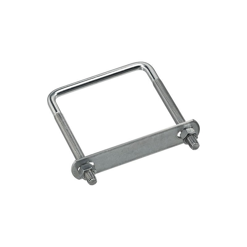 National Hardware N245-001 U-Bolt, 5 in L Inside, 3-5/8 in W Inside, 3/8-16 Thread, 3-3/4 in L Thread, Steel, Zinc