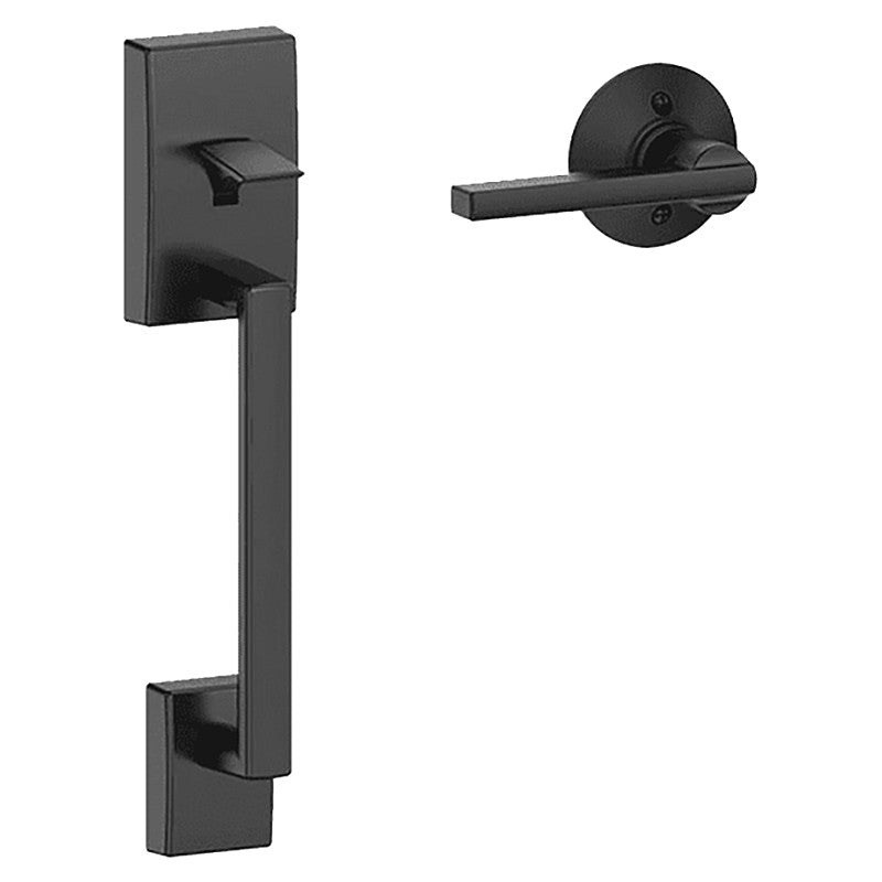 Schlage FE285CEN622LAT Combination Lockset, Mechanical Lock, Grip with Lever Handle, Straight Design, Matte Black, Metal