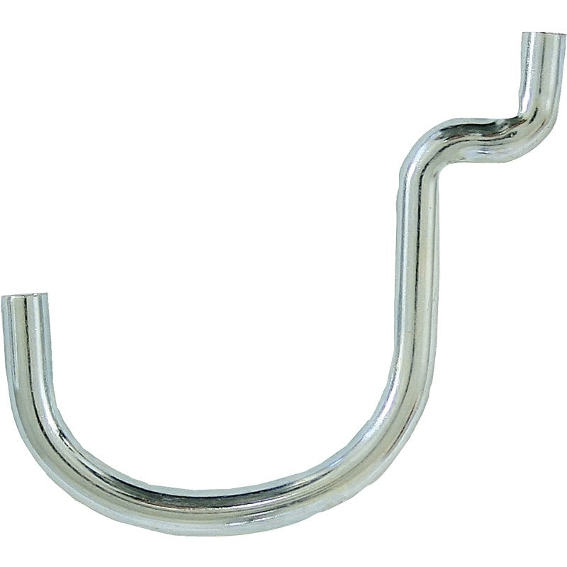 Crawford 14115 Series Peg Hook, 1-1/2 in Projection, 1-1/2 in L x 1/4 in W x 2 in H Dimensions, Black/Silver