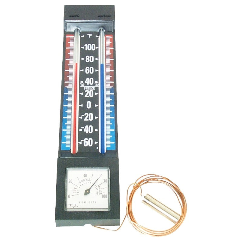 Taylor 5329 Thermometer with Hygrometer, -40 to 100 deg F (POS)
