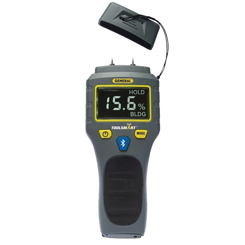 General ToolSmart TS06 Moisture Meter, 5 to 50% Wood, 1.5 to 33% Building Materials, 2 % Accuracy, Digital Display