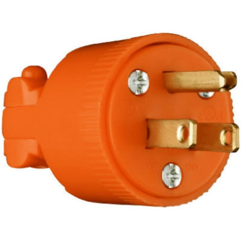 Legrand 6867OCC10 Electrical Plug, 2 -Pole, 15 A, 125 V, NEMA: NEMA 5-15P, Orange