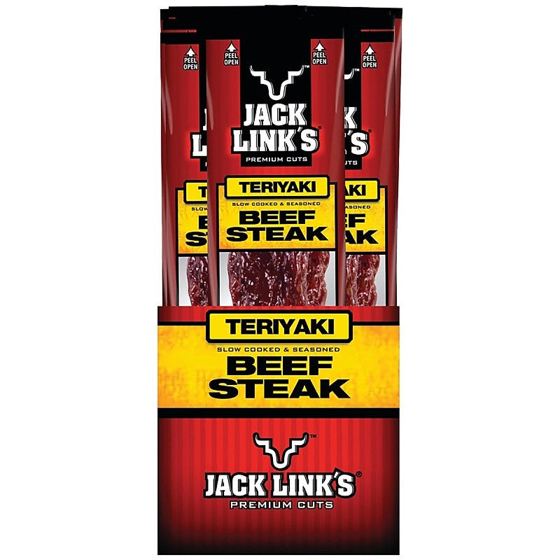 Jack Link's 02030 Snack, Stick, Teriyaki, 1 oz, Bag (Pack of 12)