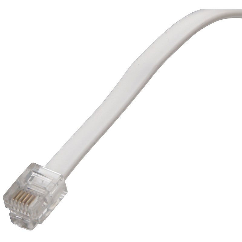 Zenith TL1007W Telephone Cord, White Sheath, 7 ft L