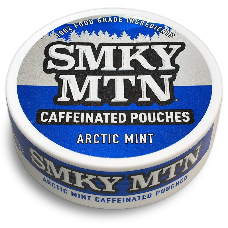 Smokey Mountain 03775 Caffeinated Pouch, Arctic Mint, 15 Count, Can (Pack of 10)